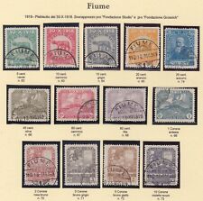 ITALY - Fiume n. 62-73 used COMPLETE SET cv 1000$