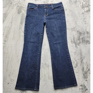 Talbots Jeans Womens 10P/30 PETITE Blue Heritage Boot Cut Mid Rise Stretch Denim - Picture 1 of 12