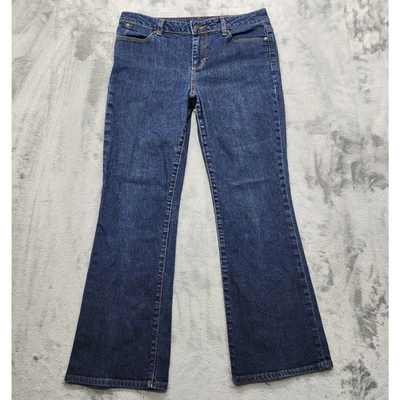 Talbots Jeans Womens 10P/30 PETITE Blue Heritage Boot Cut Mid Rise Stretch Denim - Image 1 of 4
