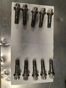 Mercedes Benz S-Class Set of (10 Count) Chrome OEM Wheel Lug Bolts 0009905407 - Picture 1 of 3