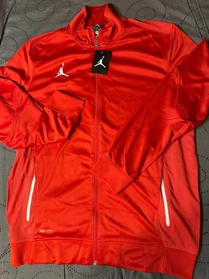 NIKE JORDAN BASKETBALL RED TECH FULL ZIP. JACKET SIZE XL MEN NWT $90.00 - Image 1 of 4