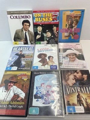DVD Bundle Mixed Lot TV series X 9 Rétro 1970s - 2000 Comedy Drama Cartoon Reg 4 - Image 1 of 4
