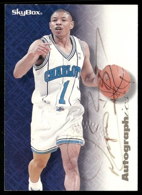 Muggsy Bogues 1996-97 SkyBox Premium автографы #NNO AU Charlotte Hornets VG+ - Изображение 1 из 2