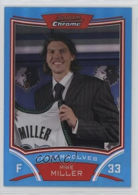 2008-09 Bowman Draft Picks & Stars Chrome Blue Refractor /99 Mike Miller #64 - Image 1 of 2