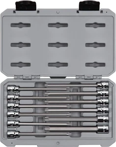 3/8 Inch Drive Long Torx Bit Socket Set, 12-Piece (T10-T60) - Picture 1 of 12