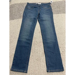 NWT Old Navy Jeggings Girl's Size Large 10-12 Pull On Skinny Jeans Stretch Blue - Picture 1 of 6