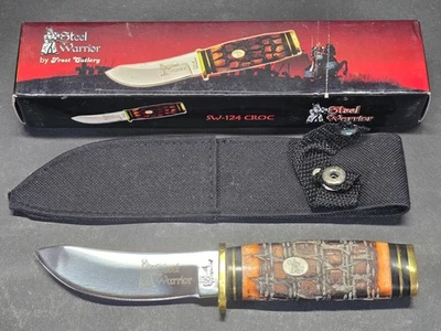 Frost Cutlery Steel Warrior 7.5" Bowie Knife With Nylon Sheath, NIB - Image 1 of 4