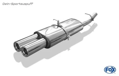 Fox Escape Deportivo Opel Vectra A CC Hatchback 2x76mm Redondo Enrollado Recto - Imagen 1 de 4