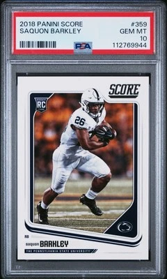 2018 Score Saquon Barkley Score Rookie PSA 10 Foto 1 de 2