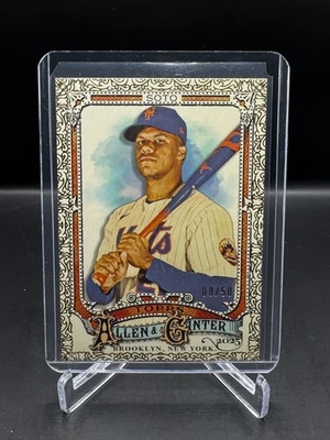 ¡Allen & Ginter 2025!  ¡JUAN SOTO!  ¡Filagree de lámina de oro!  #/50!  NY METS!  SP! Foto 1 de 2