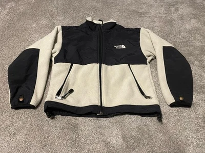 The North Face Youth Jacket Size Small Fleece & Nylon Zip-Up Black, Light Gray - Image 1 of 4