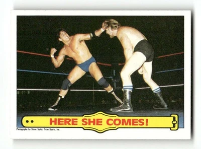 1985 Topps WWF Wrestling 28 Tito Santana Here She comes NM or better BXCP46 - Image 1 of 2