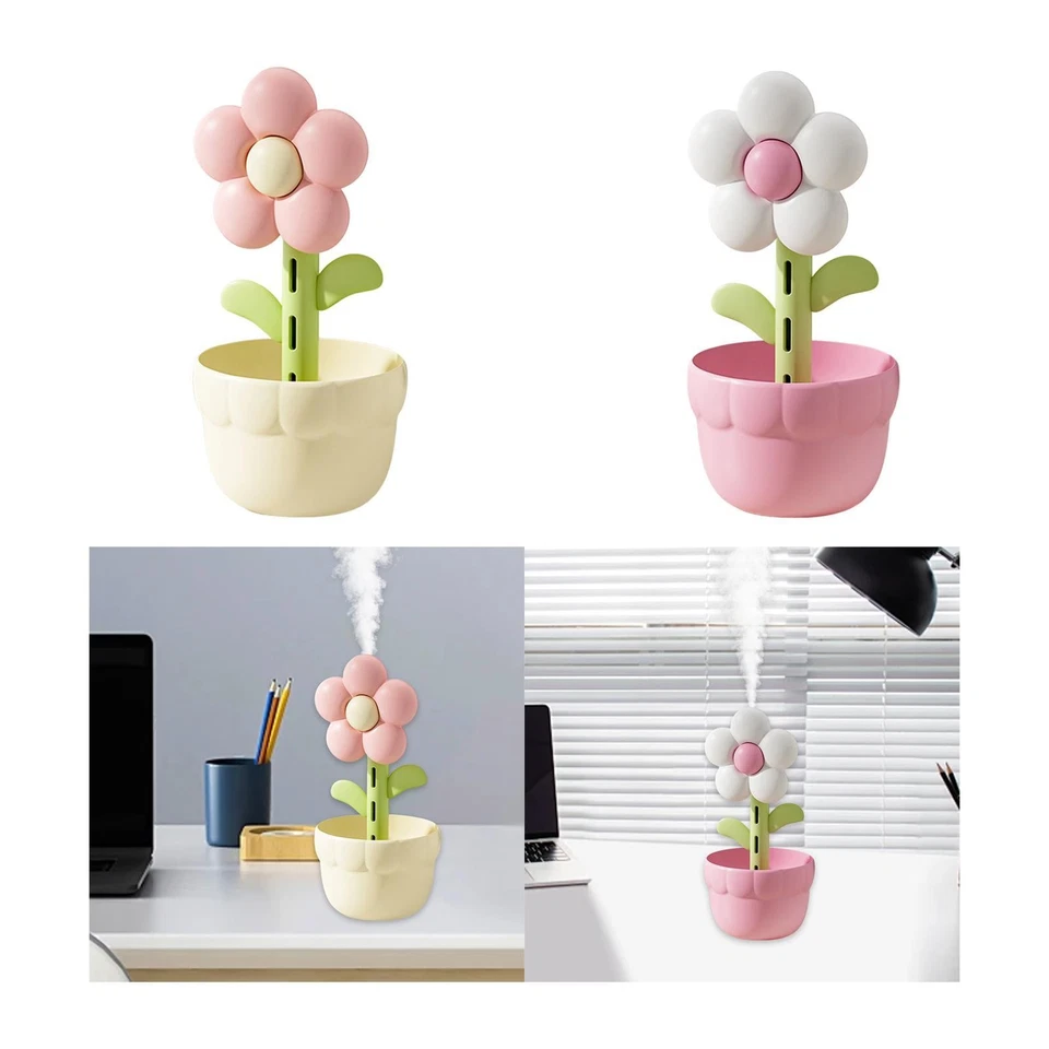 Flower Humidifier Desktop Humidifier Rechargeable Compact Aroma Diffuser - Image 1 of 1
