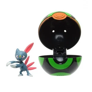 Pokémon Clip 'N' Go Sneasel & Dusk Ball - Figura de batalla de 2 pulgadas NUEVO - Imagen 1 de 3