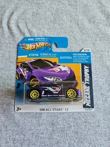 Hot Wheels 2012 corto Renault Megane Trophy púrpura 122/247 gran tarjeta All Stars - Imagen 1 de 4