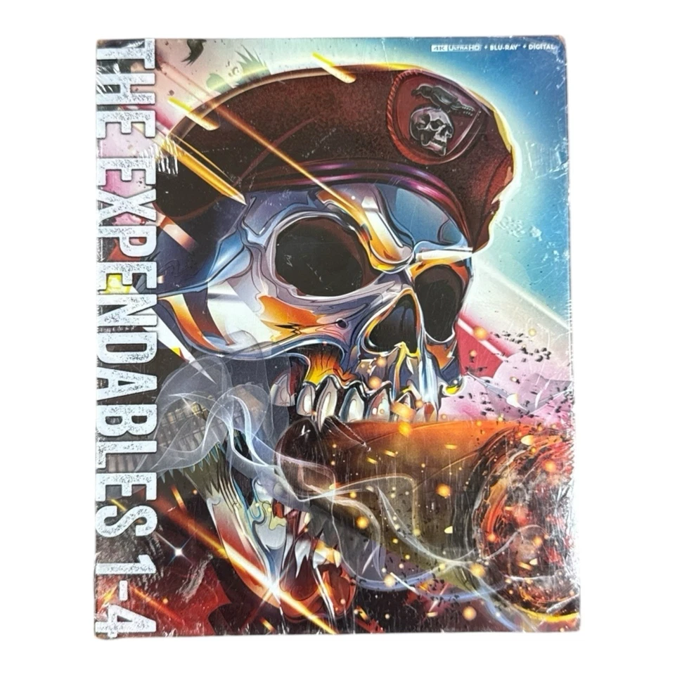 Expendables 1-4 2010 2012 2014 2023 4K+Blu-ray+Digital  Steelbook Brand New!! - Image 1 of 4