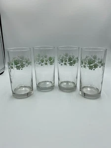 Corelle Callaway Green Ivy Glass Tumblers. Set of 4. - Picture 1 of 3