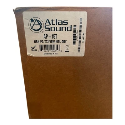 Atlas Sound AP-15T 15W PA Paging Horn  NEW- Open Box - Image 1 of 4