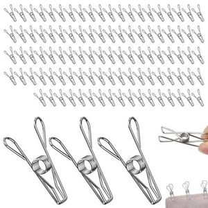 Rseuphiee 100 Pezzi Mollette, Mollette Acciaio Inox, Piccole Mollette in (Q1a) - Foto 1 di 1