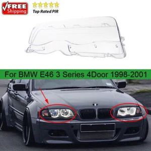DERECHA Faro Lente Faro Lámpara Cubierta Transparente Para BMW E46 325i 1998-2001 4 Puertas - Imagen 1 de 9