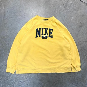 yellow nike sweater vintage