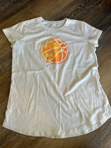 Under Armour Youth XL T-Shirt Youth Girls Size YXL UA Orange Basketball - Picture 1 of 4