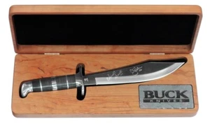 Cuchillo personalizado Buck 901LE cinta corte cimitarra hoja firmada limitada 292/1000 - Imagen 1 de 12