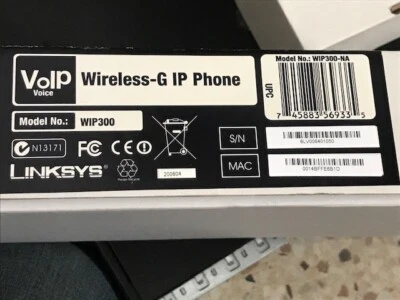 Linksys VoIP Wireless-G IP Phone WIP300 - Image 1 of 2