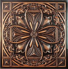PVC Faux Tin Painting Panel Decorative Fancy Tiles 10Pcs PL10 Traditional copper