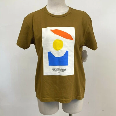 Obey Women's Box T-Shirt Abstract Olive Size S NWT Shepard Fairey - Image 1 of 2