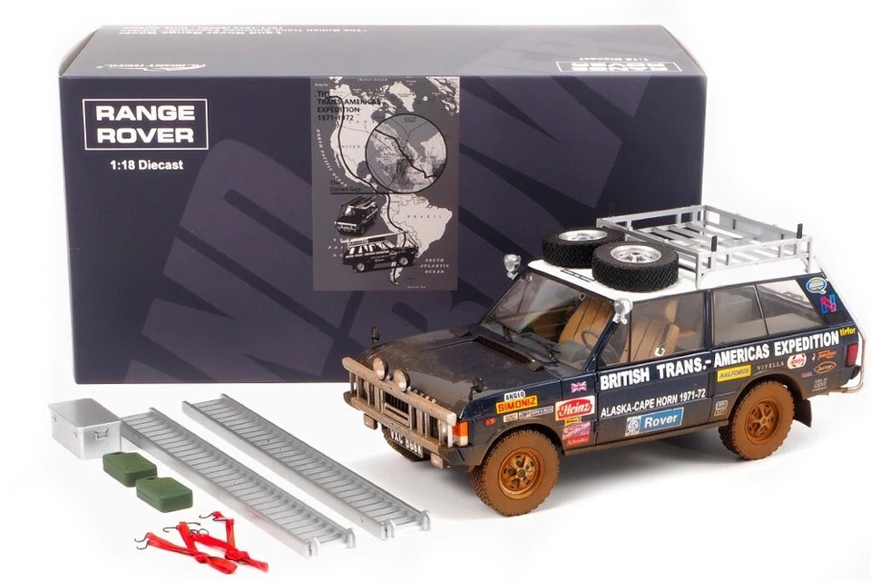 Range Rover British Trans-Americas Expedition, Almost Real, 1/18, Dirty Version. - Image 1 of 4