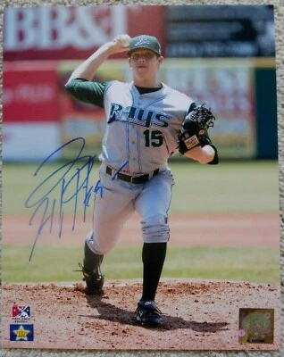 Foto firmada autografiada por Jeremy Hellickson 8x10 de los Rays Nationals Phillies ROY Foto 1 de 2