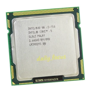 Intel Core i5-750 2.66 GHz LGA1156 4 Core 4 threads SLBLC CPU Processors 8 MB - Picture 1 of 4