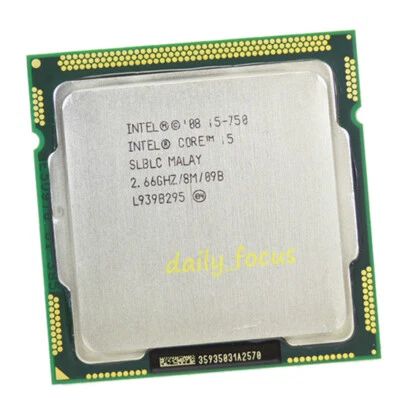 Intel Core i5-750 2.66 GHz LGA1156 4 Core 4 threads SLBLC CPU Processors 8 MB - Image 1 of 4