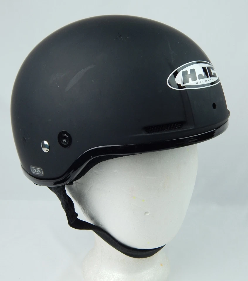 HJC CL-Ironroad Half Motorcycle Helmet Flat Black Size Small VG++ condition DOT - Image 1 of 1