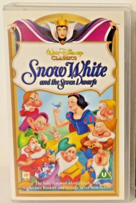 WALT DISNEY Snow White and the Seven Dwarfs Classic VHS PAL - in English - Image 1 of 4