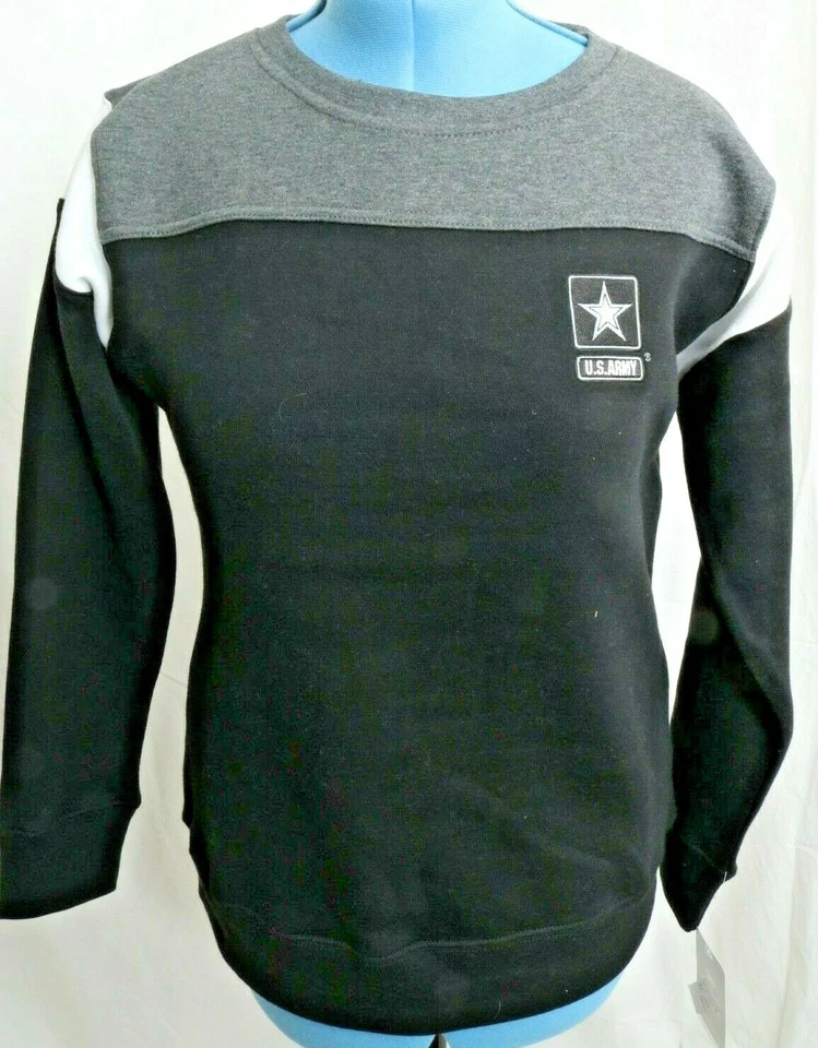 Nuevo Ejército de los Estados Unidos Cosido Negro Pullover Cuello Redondo Sudadera Para Mujer M Foto 1 de 4