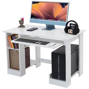 Computer Desk Laptop Pc Study Table Home Office Desk Furniture Workstation Shelf - Picture 1 of 29