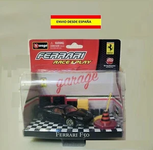 Ferrari F50 Burago 1:43 With Garage Cars Models Dioramas Collection - Picture 1 of 1