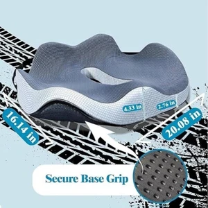 Truck Seat Cushion – XL Memory Foam, Pain Relief, Non-Slip Cover - Picture 1 of 6
