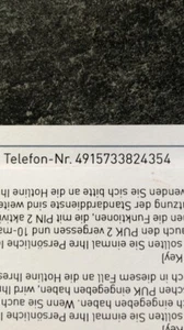 Aldi Talk Simkarte 0 1 57 - 33 - 8 - 24 - 3 - 54 Guthaben 10 € E Plus O2 Top Nr. - Bild 1 von 2