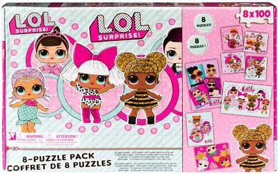 LOL Surprise Puzzle, 8 Puzzles Pack, 8 x 100 Pieces - Image 1 of 2