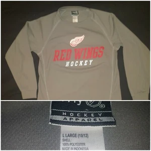 Camiseta NHL Detroit Red Wings Manga Larga POLIÉSTER Juvenil Grande 10-12 SIN DEFECTOS - Imagen 1 de 7