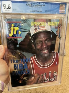 Michael Jordan-1991 Tuff Stuff Jr. #nn Finals Special-CGC 9.6 gem-see pic - Picture 1 of 2