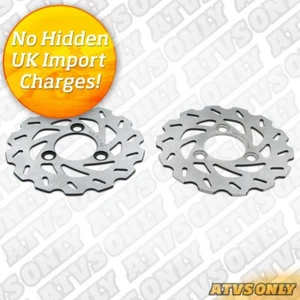 Juego de discos de freno delanteros compatibles con Suzuki LTR450 todo acero inoxidable - Imagen 1 de 2