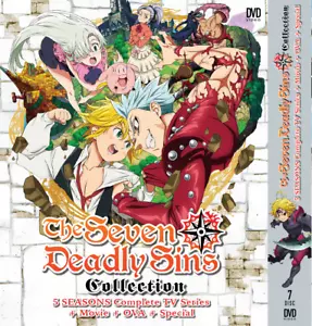 QANIME DVD The Seven Deadly Sins Season 1-5(1-100End+2 Movie+OVA) ENGLISH DUBBED - Foto 1 di 7