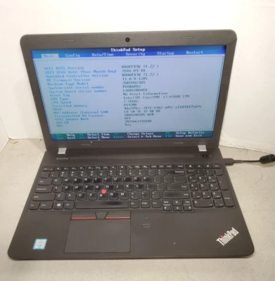 Lenovo ThinkPad E560 15,6" i7-6500u 8 GB di RAM senza HDD/SSD/OS! LCD DIFETTOSO! #69 - Immagine 1 di 4