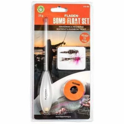 FLADEN Bomb Float Set Seatrout & Rainbow Trout 25g Spirolino Fliegenfischen Mefo - Bild 1 von 3