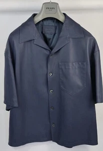 PRADA - LEATHER SHIRT SIZE: 52 FITS XL - Picture 1 of 14