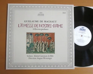 ARCHIV 2533 054 Guillaume De Machaut La Messe De Nostre-Dame Schola Cantorum NM - Picture 1 of 7